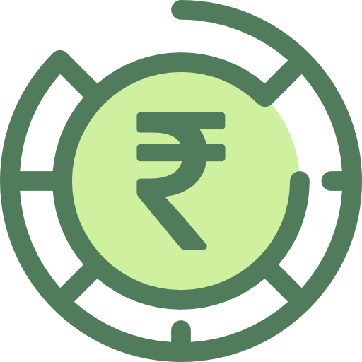 Rupee Monochrome Green icon