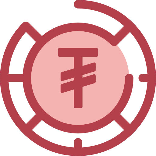 Tugrik Monochrome Red icon