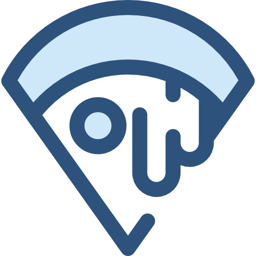 ピザ Monochrome Blue icon