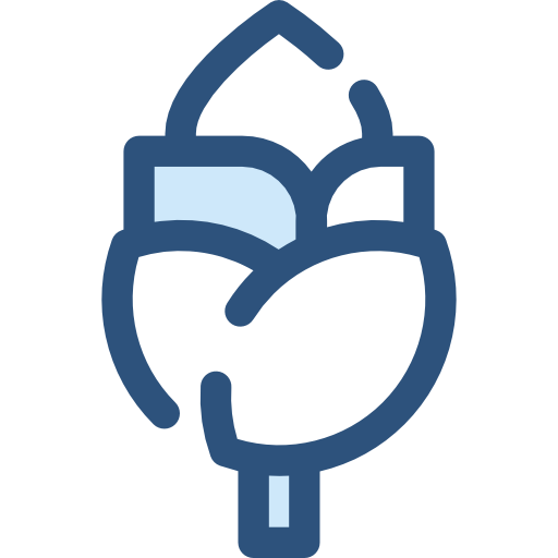 Artichoke Monochrome Blue icon