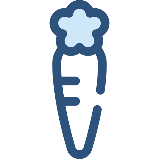 Carrot Monochrome Blue icon