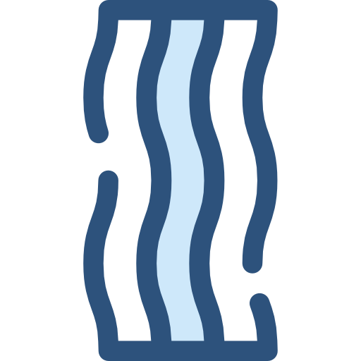 bacon Monochrome Blue icona