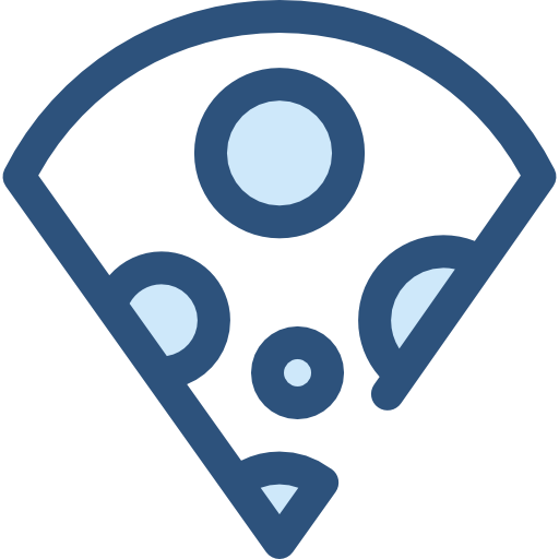 チーズ Monochrome Blue icon