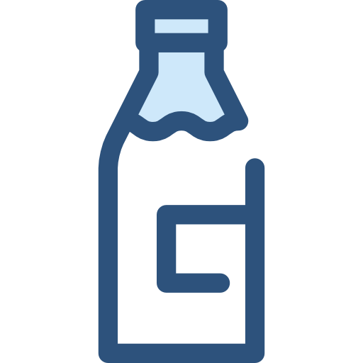 melk fles Monochrome Blue icoon