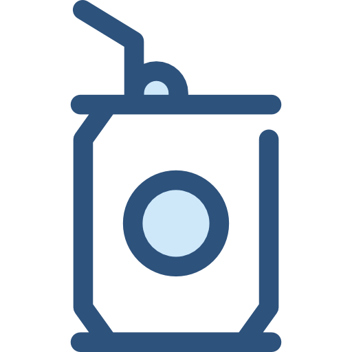 un soda Monochrome Blue Icône
