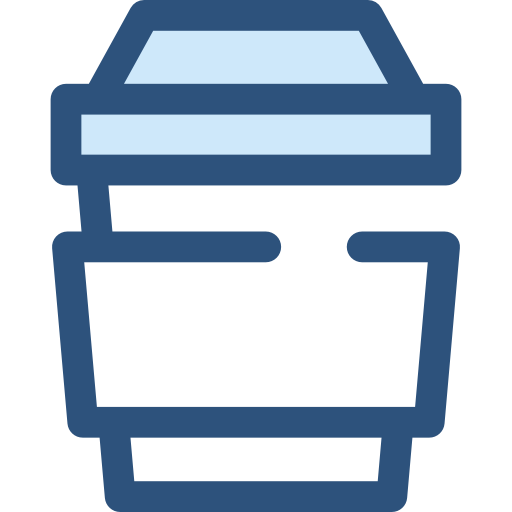 コーヒー Monochrome Blue icon
