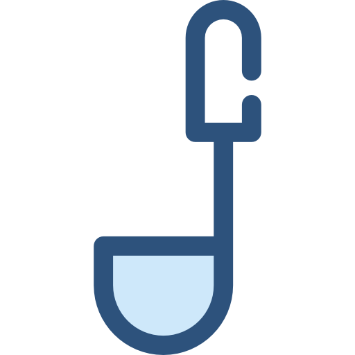 Ladle Monochrome Blue icon