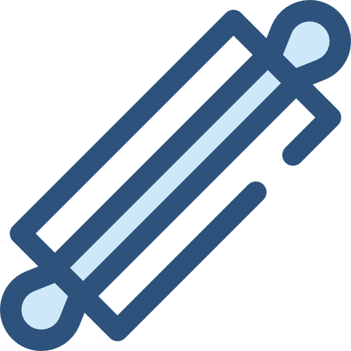 Rolling pin Monochrome Blue icon