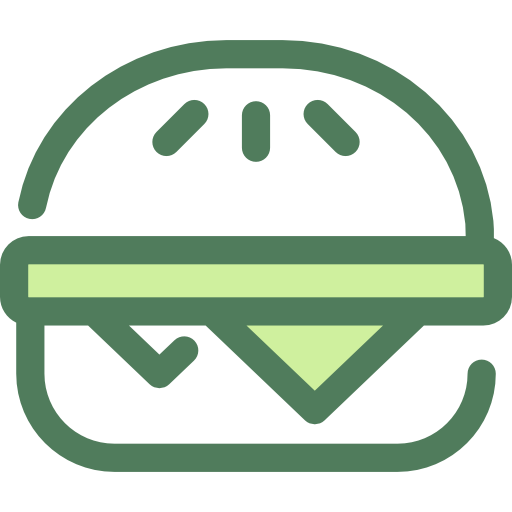 チーズバーガー Monochrome Green icon