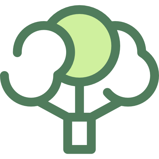 broccoli Monochrome Green icoon