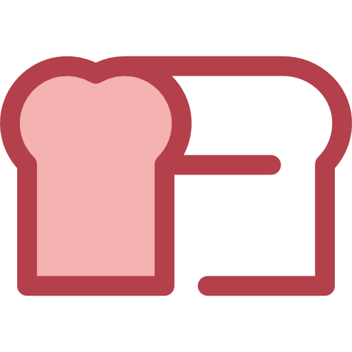 パン Monochrome Red icon