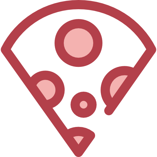 チーズ Monochrome Red icon