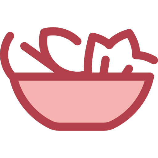 サラダ Monochrome Red icon
