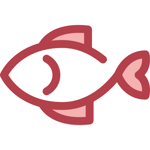 Fish Monochrome Red icon