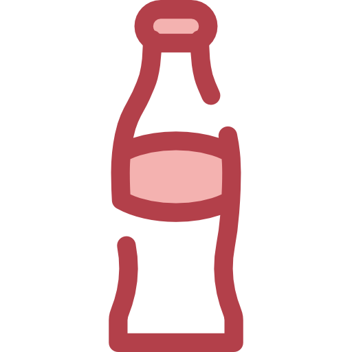 un soda Monochrome Red Icône