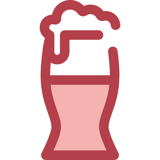 ビール Monochrome Red icon