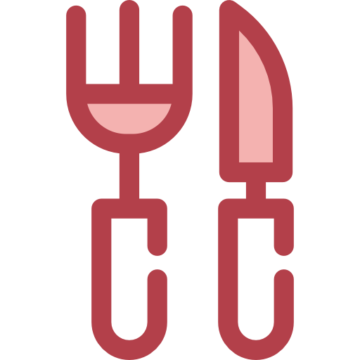 カトラリー Monochrome Red icon