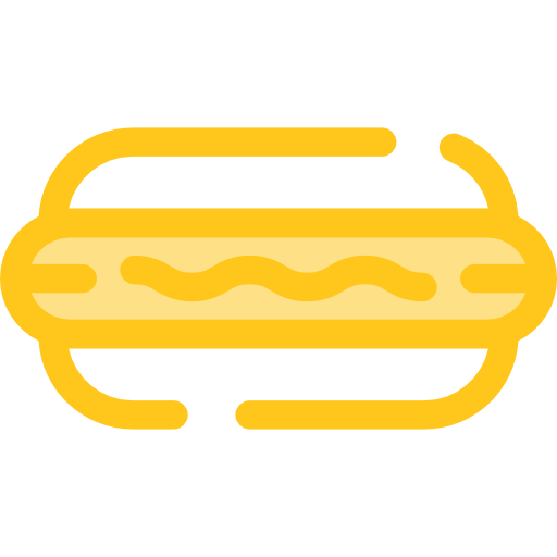 hot dog Monochrome Yellow icona