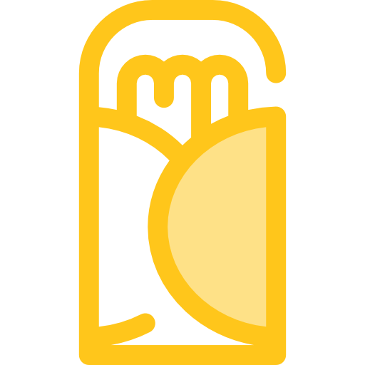 burrito Monochrome Yellow icona