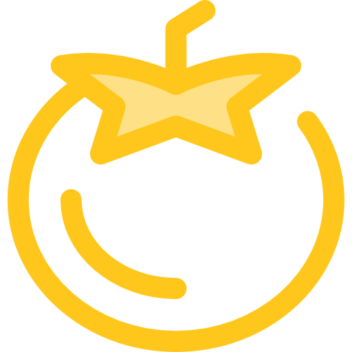 トマト Monochrome Yellow icon