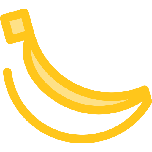 banane Monochrome Yellow Icône