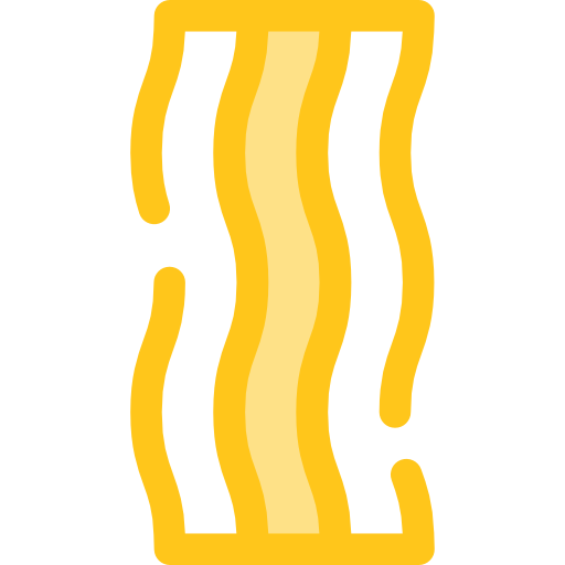 bacon Monochrome Yellow icona