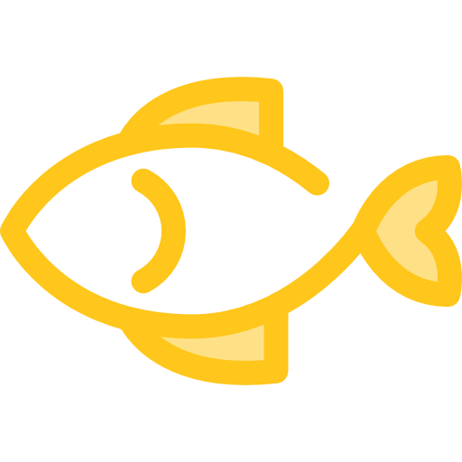 魚 Monochrome Yellow icon