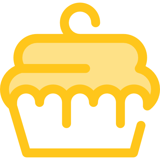 muffin Monochrome Yellow Icône