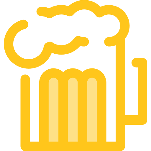 Beer Monochrome Yellow icon
