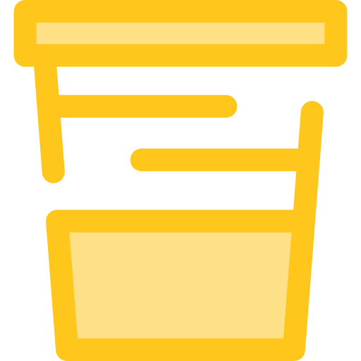 Wine glass Monochrome Yellow icon