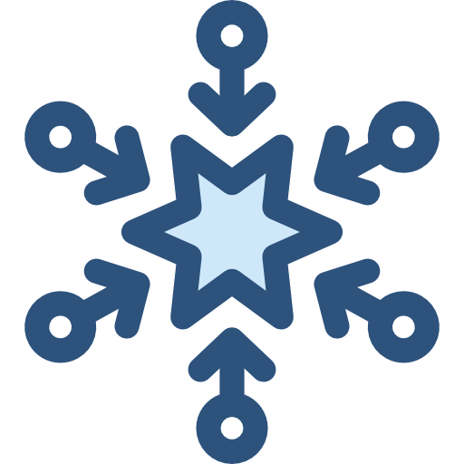 schneeflocke Monochrome Blue icon