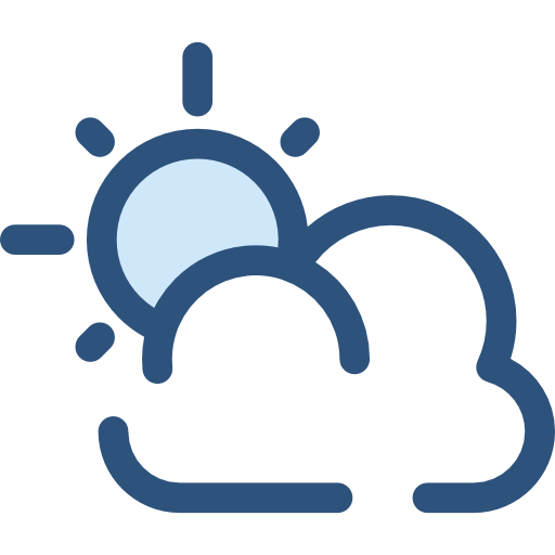 nuvoloso Monochrome Blue icona