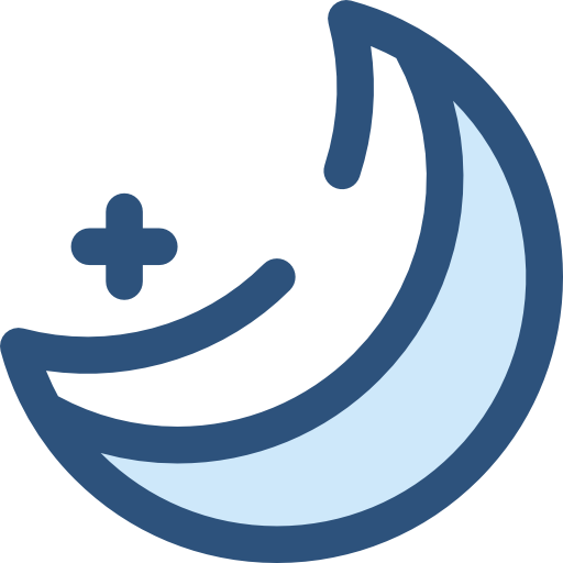 달의 위상 Monochrome Blue icon