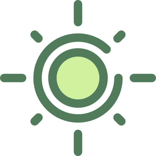zon Monochrome Green icoon