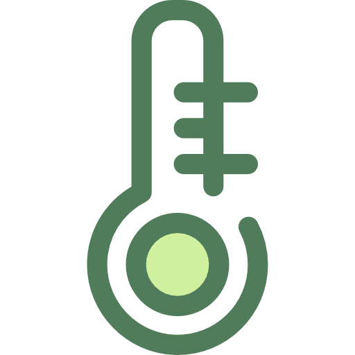 termometr Monochrome Green ikona