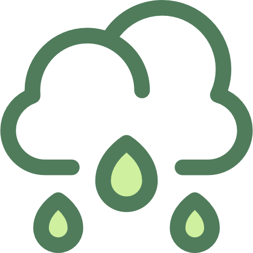 Rain Monochrome Green icon