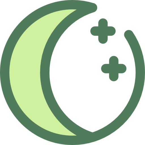 fasi lunari Monochrome Green icona