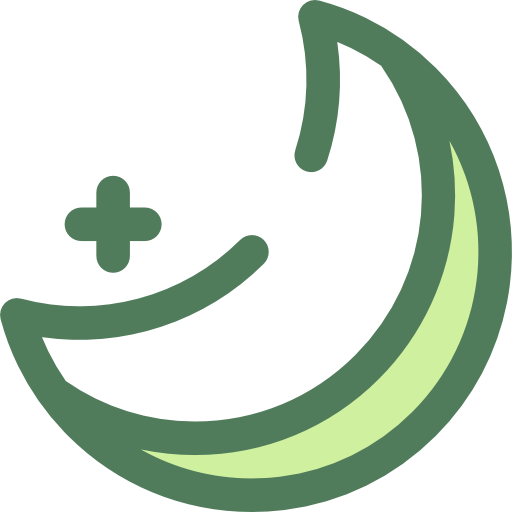 maanfasen Monochrome Green icoon