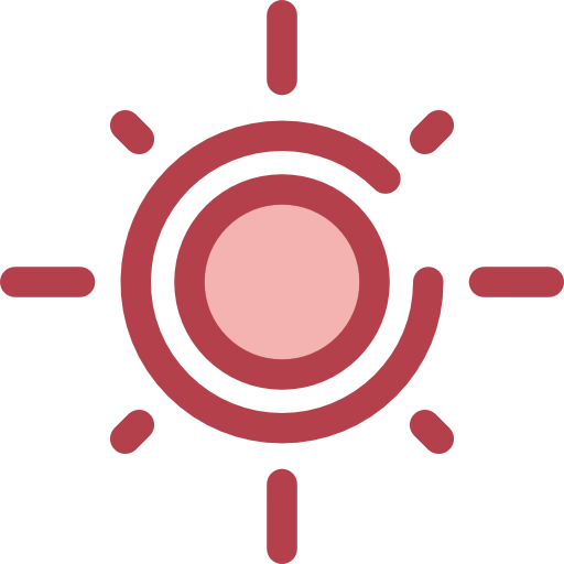 zon Monochrome Red icoon
