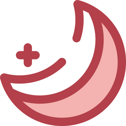 달의 위상 Monochrome Red icon