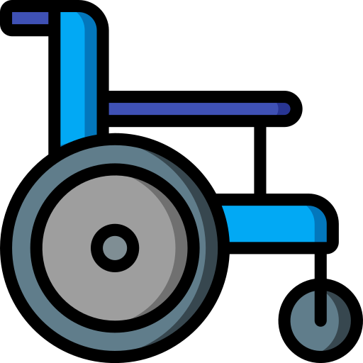 silla de ruedas Basic Miscellany Lineal Color icono