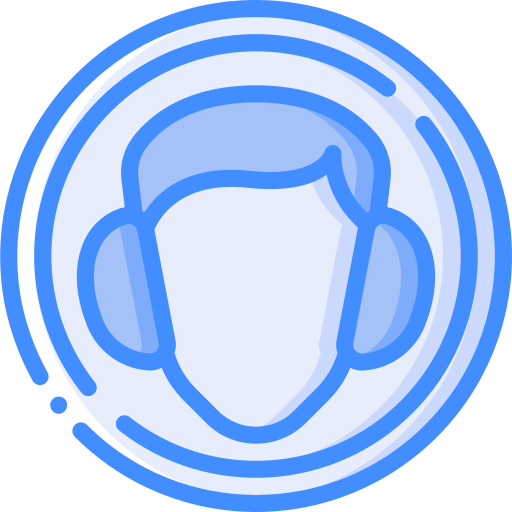 귀 보호 Basic Miscellany Blue icon