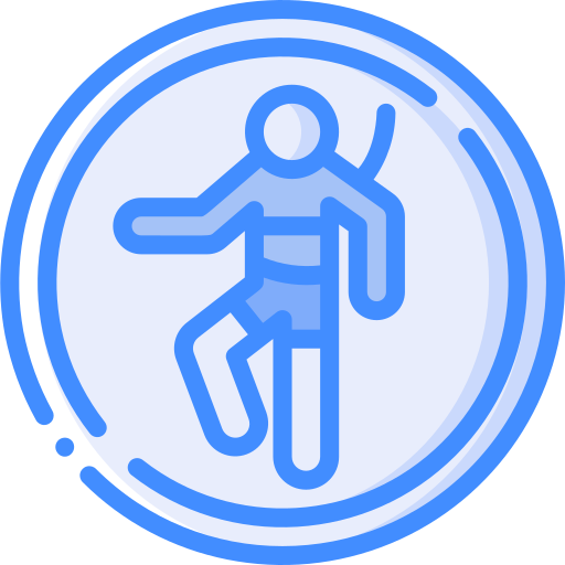 Safety harness Basic Miscellany Blue icon