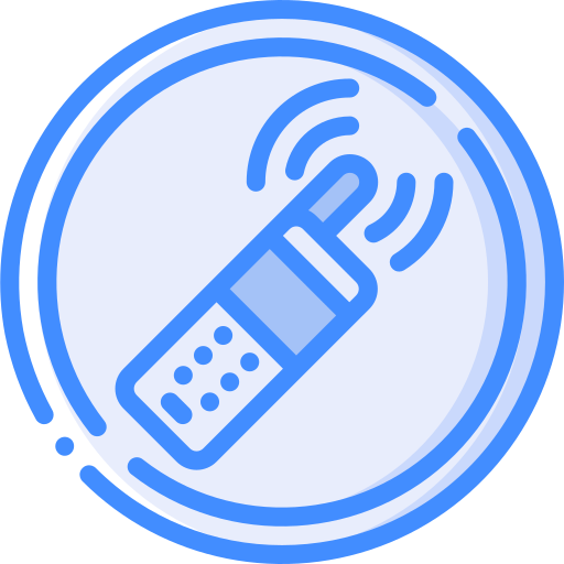 Cell phone Basic Miscellany Blue icon