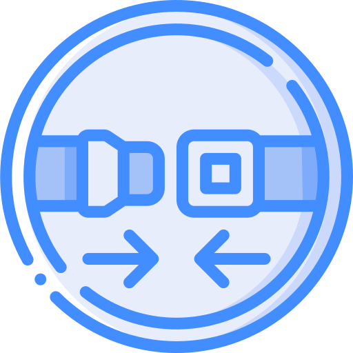 안전 벨트 Basic Miscellany Blue icon