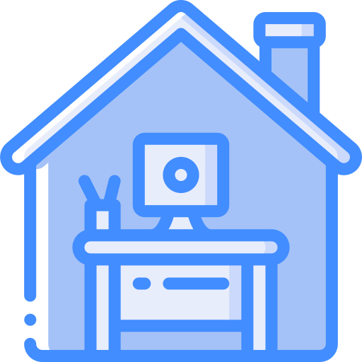 bureau à domicile Basic Miscellany Blue Icône