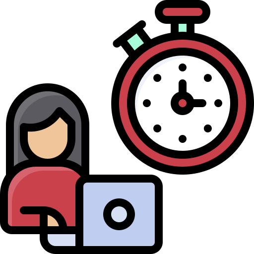Рабочие часы Generic Outline Color иконка