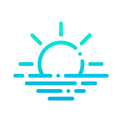 wschód słońca Generic Gradient ikona