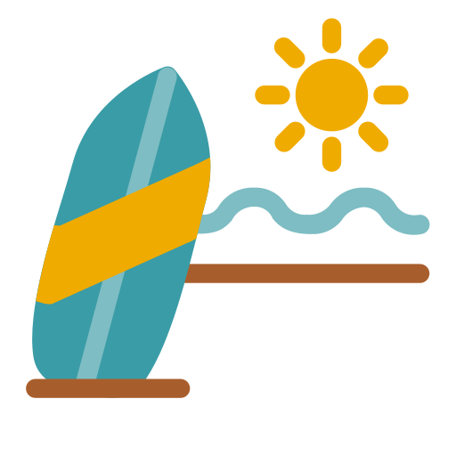 サーフボード Generic Flat icon