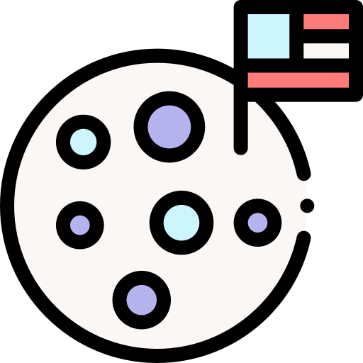 月 Detailed Rounded Lineal color icon